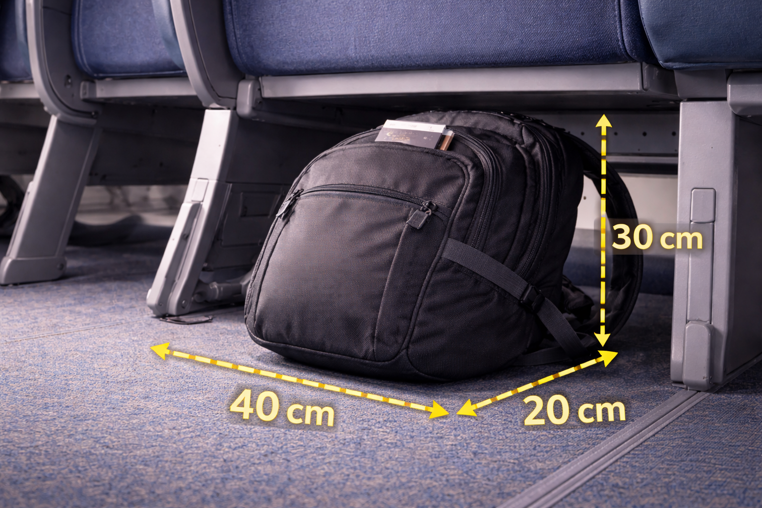 dimensions bagage personnel 40x30x20 avion