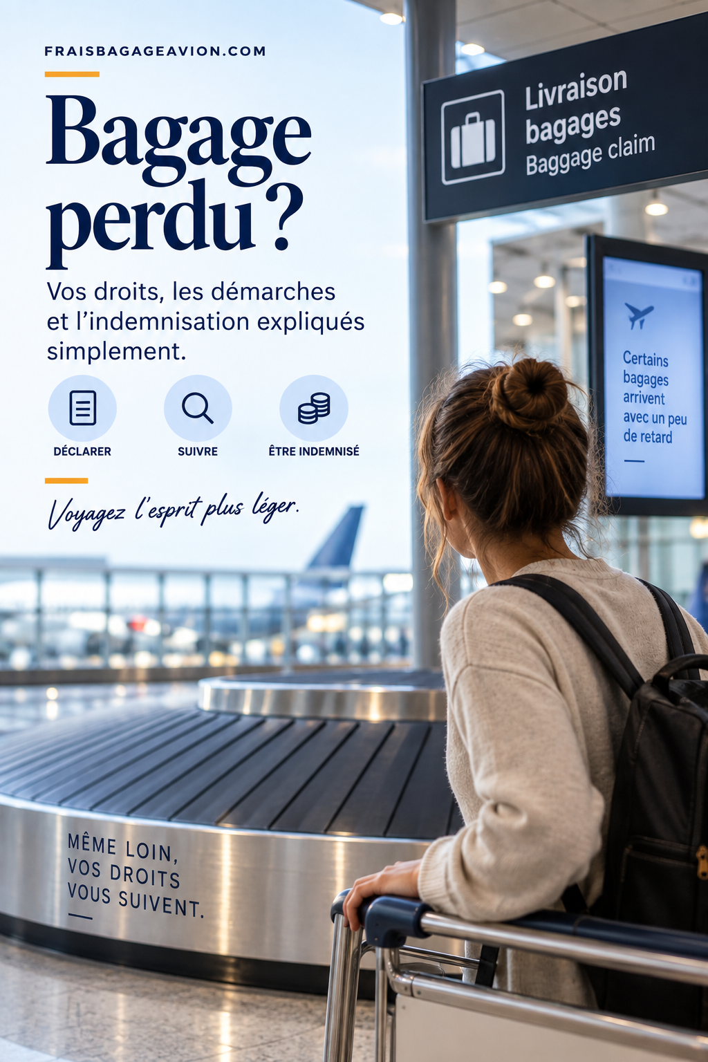 Bagage perdu à l'aéroport : démarches, remboursement et indemnisation en 2026