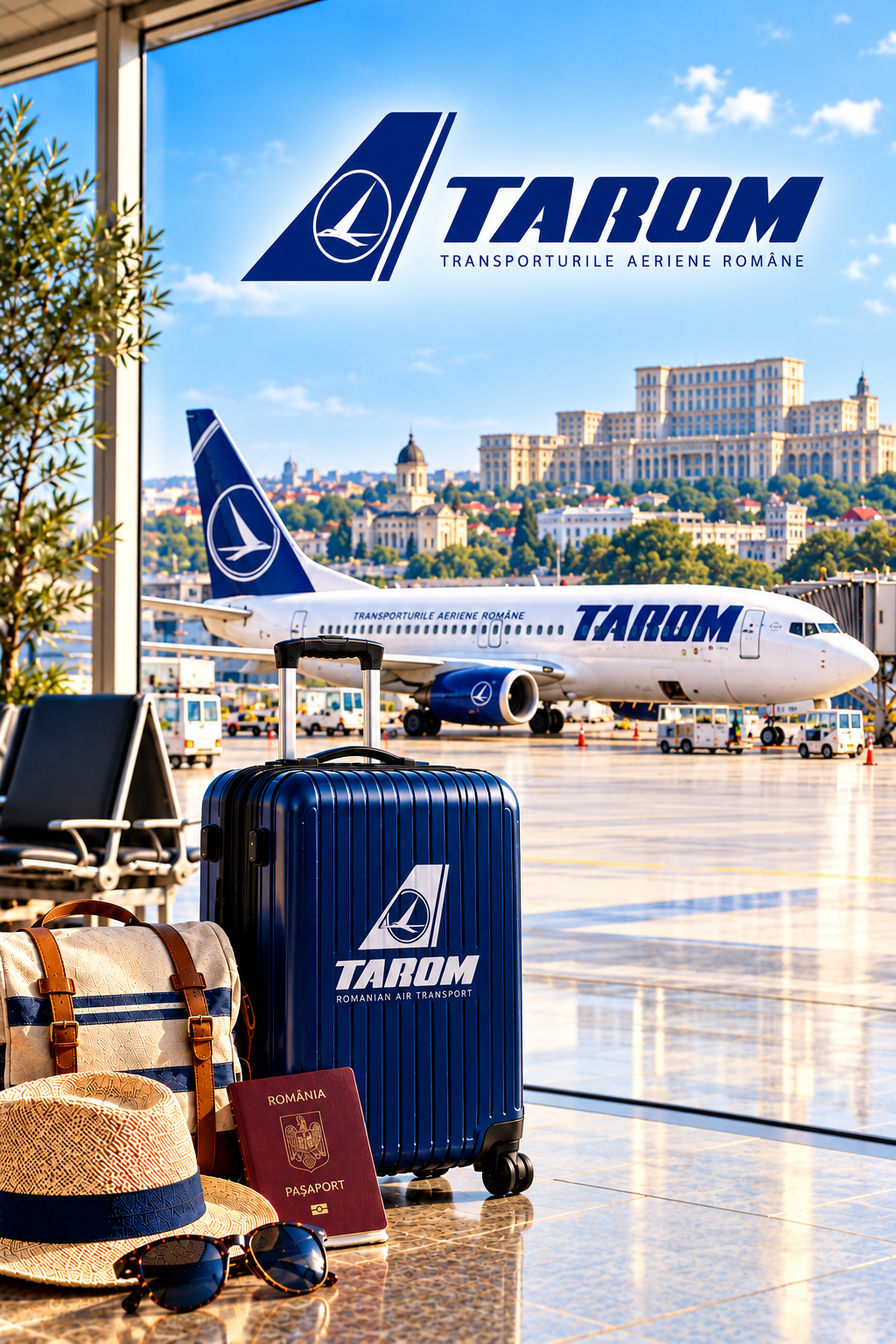 TAROM bagages cabine et soute 2026 : avion TAROM à Bucarest, valise cabine et guide des dimensions, poids et tarifs